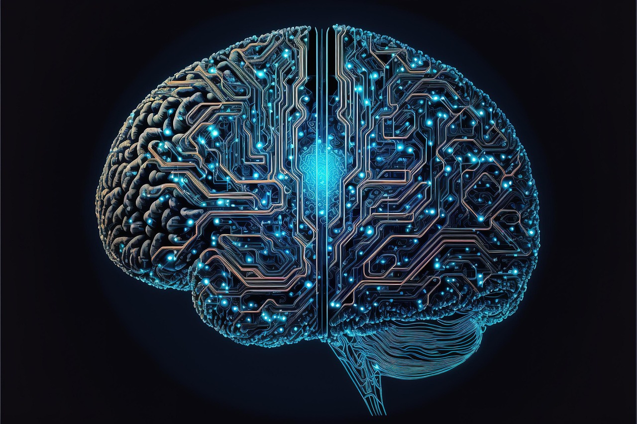 AI neural network background
