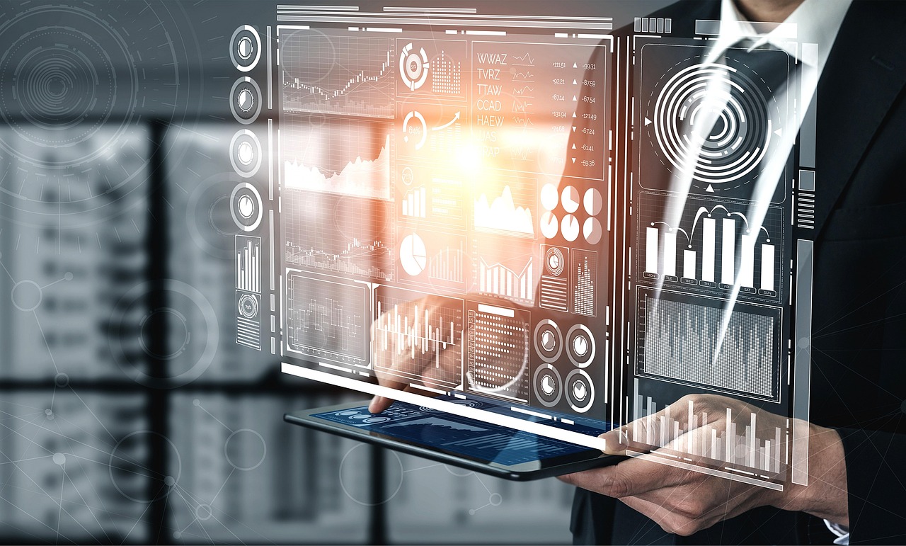 Data visualization dashboard background